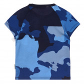 Памучна тениска с камуфлажен принт, синя Napapijri 243716 4