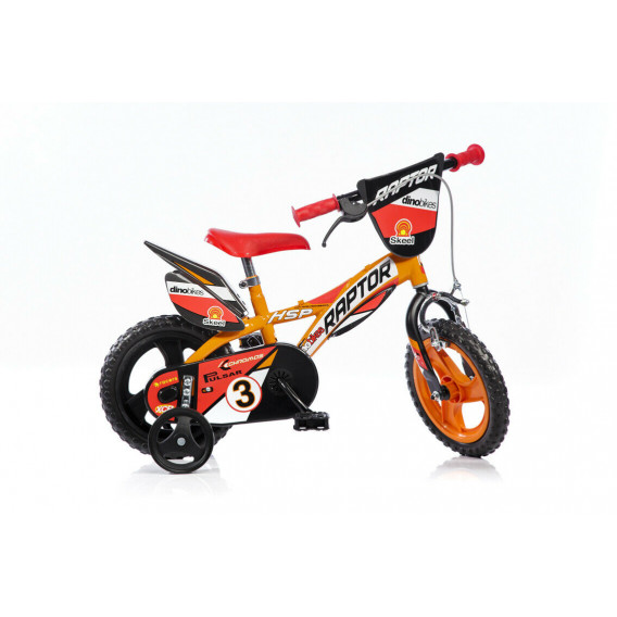 Детски велосипед Raptor 12", оранжев Dino Bikes 243838 