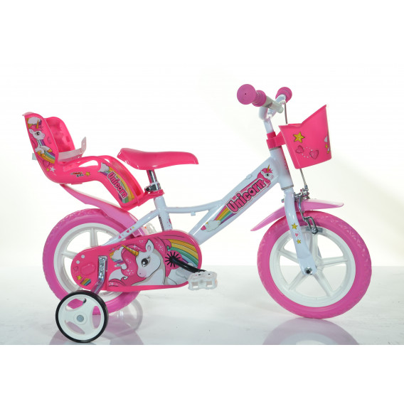 Детски велосипед Unicorn 12",бял Dino Bikes 243856 