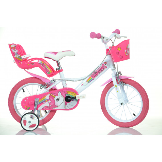 Детски велосипед Unicorn 16", бял Dino Bikes 243858 