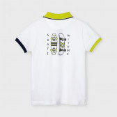 Памучна тениска с яка и копчета, бяла Mayoral 243916 2