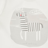 Памучна блуза с дълъг ръкав за бебе, бяла Pinokio 243936 3