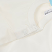 Памучна блуза с дълъг ръкав за бебе, бяла Pinokio 243937 4