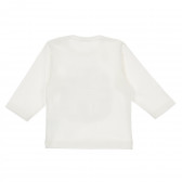 Памучна блуза с дълъг ръкав за бебе, бяла Pinokio 243938 5