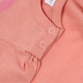 Памучна блуза с буфан ръкави за бебе, розова Pinokio 243999 4