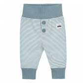Памучни панталони за бебе в бяло и синьо райе Pinokio 244051 2