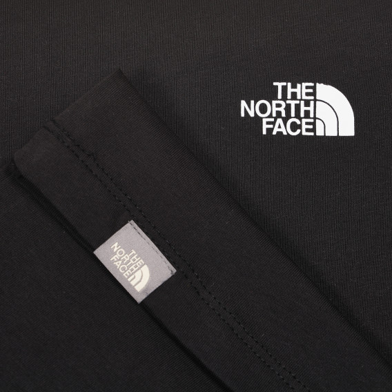 Памучна тениска с щампа на палатка в гората, черна The North Face 244183 4