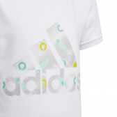 Тениска с къс ръкав AEROREADY, бяла Adidas 244440 3