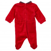 Плюшен гащеризон с панделка за бебе, червен Chicco 244905 4