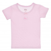 Памучен комплект от два броя тениски в бяло и розово Chicco 244953 6