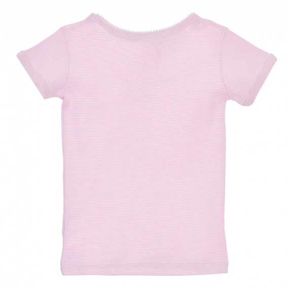 Памучен комплект от два броя тениски в бяло и розово Chicco 244954 7