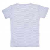 Памучен комплект от два броя тениски в бяло и синьо Chicco 245000 5