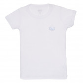 Памучен комплект от два броя тениски в бяло и синьо Chicco 245001 6