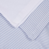 Памучен комплект от два броя тениски в бяло и синьо Chicco 245003 3