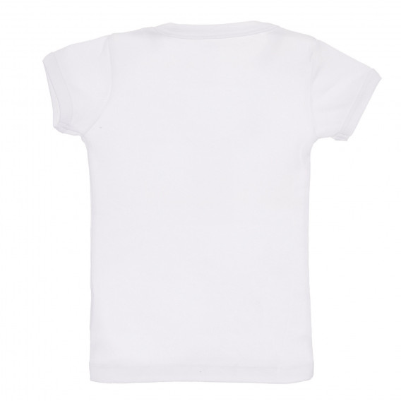 Памучен комплект от два броя тениски в бяло и синьо Chicco 245004 7