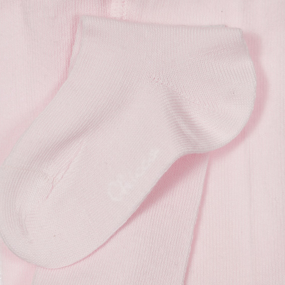 Памучен чорапогащник за бебе, розов цвят Chicco 245015 2