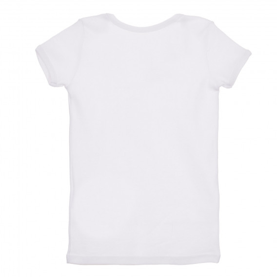Памучен комплект от два броя тениски, бели Chicco 245038 5