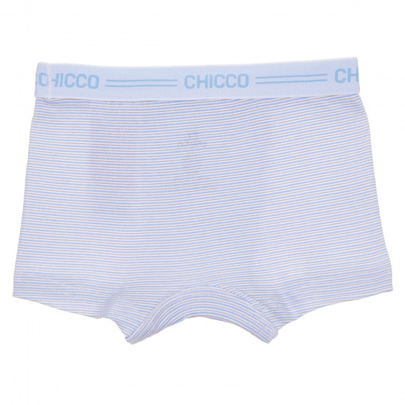 Комплект от два броя памучни боксерки в бяло и синьо Chicco 245043 5
