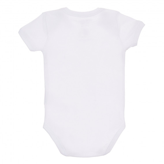 Памучен комплект от два броя бодита с къс ръкав за бебе, бели Chicco 245074 5