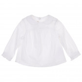 Памучна риза с дълъг ръкав за бебе, бяла Chicco 245111 