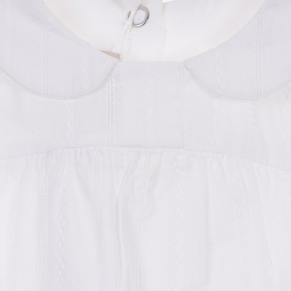 Памучна риза с дълъг ръкав за бебе, бяла Chicco 245112 2