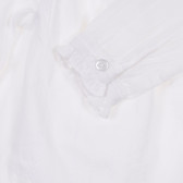 Памучна риза с дълъг ръкав за бебе, бяла Chicco 245113 3