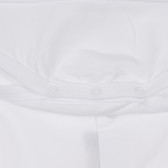 Памучно боди тип риза за бебе, бяла Chicco 245150 3