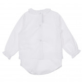 Памучно боди тип риза за бебе, бяла Chicco 245151 4