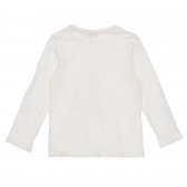 Памучна блуза със зайче Choose Happy, бяла Chicco 245200 4