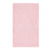 Памучен комплект шал и шапка с панделка за бебе, розов Chicco 245225 7