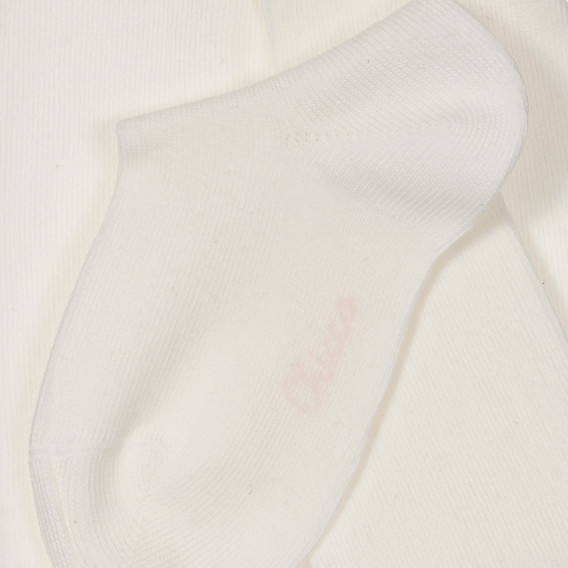 Памучен чорапогащник за бебе, цвят: бял Chicco 245262 2