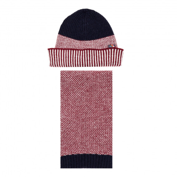 Комплект шал и шапка за бебе, многоцветен Chicco 245281 