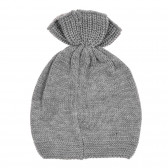 Памучен комплект шал и шапка за бебе, сив Chicco 245295 5