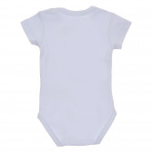 Комплект от два броя бодита с къс ръкав за бебе в бяло и синьо Chicco 245302 5