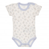 Комплект от два броя бодита с къс ръкав за бебе в бяло и синьо Chicco 245303 6
