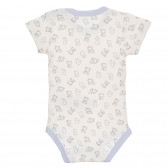 Комплект от два броя бодита с къс ръкав за бебе в бяло и синьо Chicco 245304 7