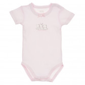 Памучен комплект от два броя бодита за бебе в бяло и розово Chicco 245399 6