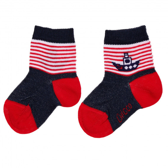 Чорапи с кораб за бебе, многоцветни Chicco 245444 