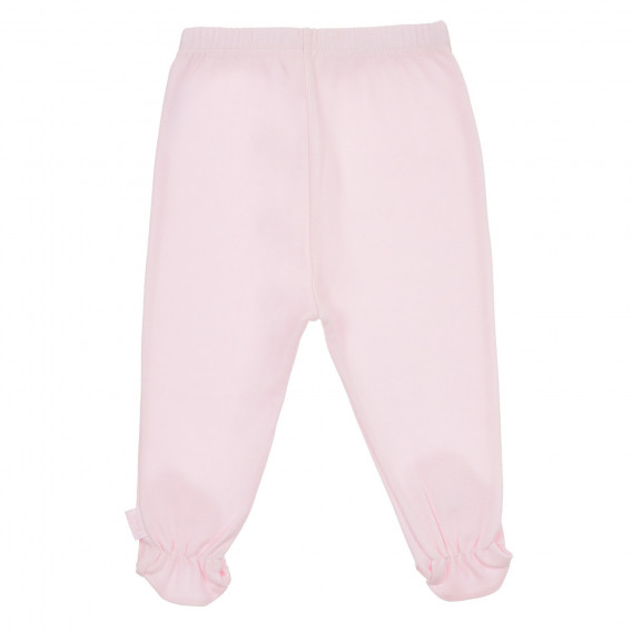 Памучен комплект от два броя ританки за бебе в бяло и розово Chicco 245530 5