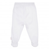 Памучен комплект от два броя ританки за бебе в бяло и розово Chicco 245531 7