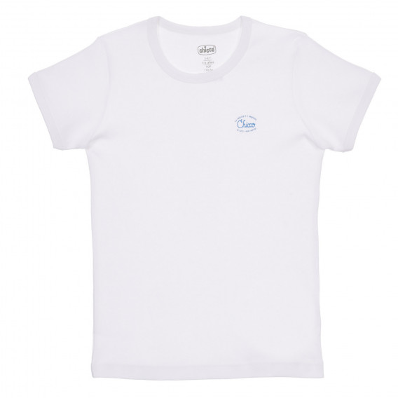 Памучен комплект от два броя тениски, бели Chicco 245555 2