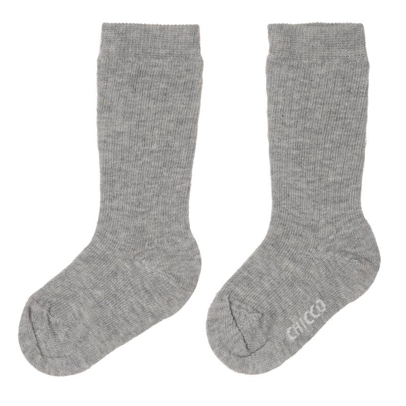 Чорапи с името на бранда за бебе, сив цвят  245556