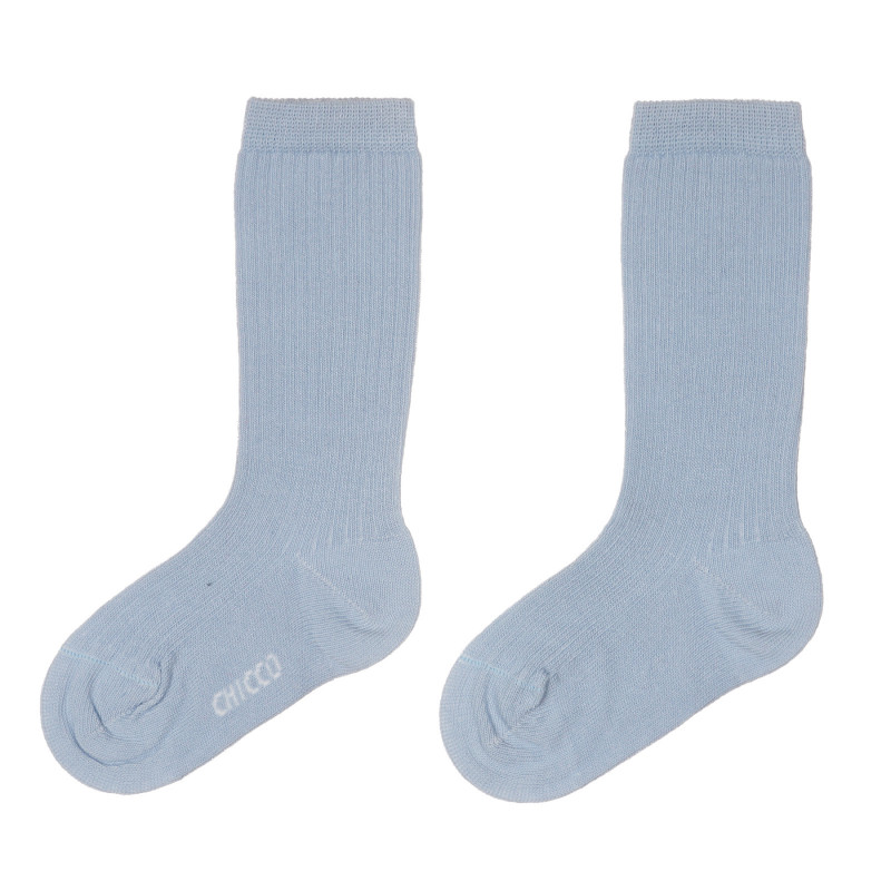 Чорапи с 3/4 дължина за бебе, светло сини  245558