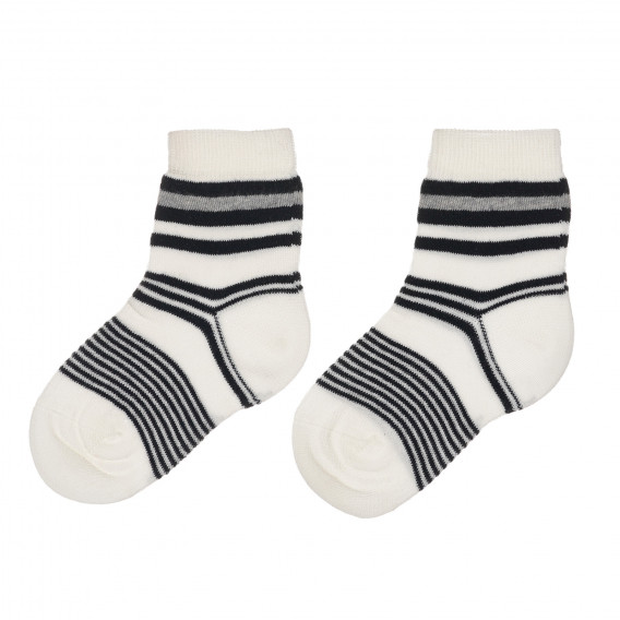 Чорапи в бяло и черно райе за бебе Chicco 245564 