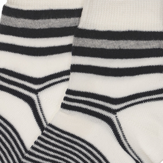 Чорапи в бяло и черно райе за бебе Chicco 245565 2