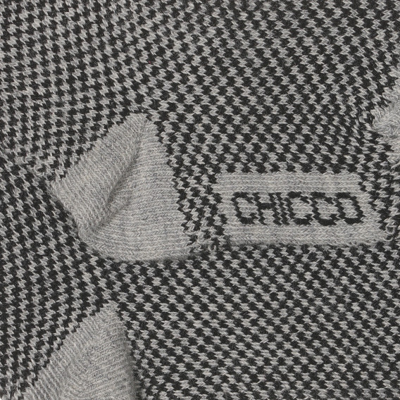 Чорапи в сиво каре за бебе Chicco 245577 2