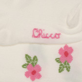Чорапи за бебе с флорални мотиви, бежови Chicco 245581 2