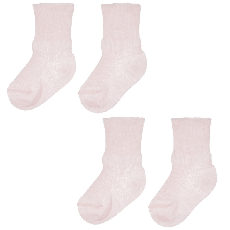 Памучни чорапи за бебе, тъмно розови  245589