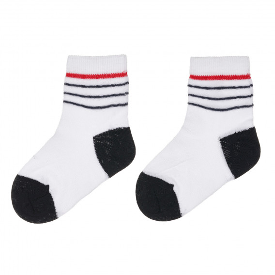 Чорапи с черни акценти за бебе, бели Chicco 245601 