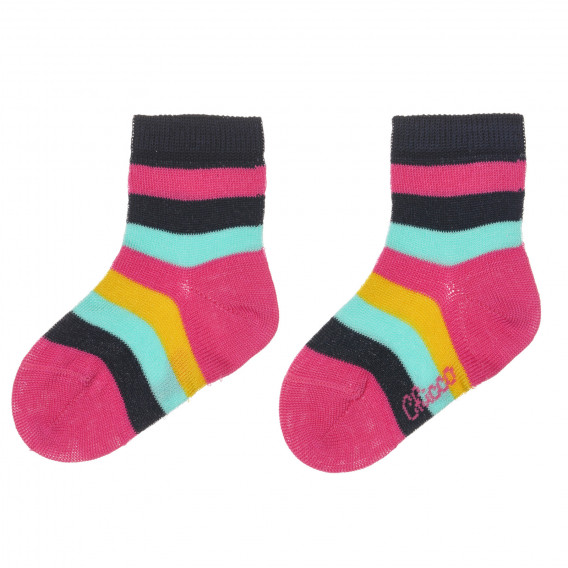 Раирани чорапи за бебе,  многоцветни Chicco 245614 